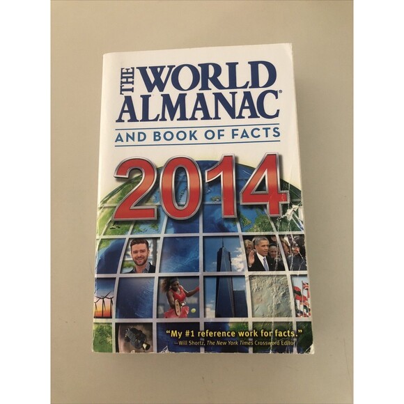 2014 The World Almanac and Book of Facts Paperback World History - Picture 1 of 3